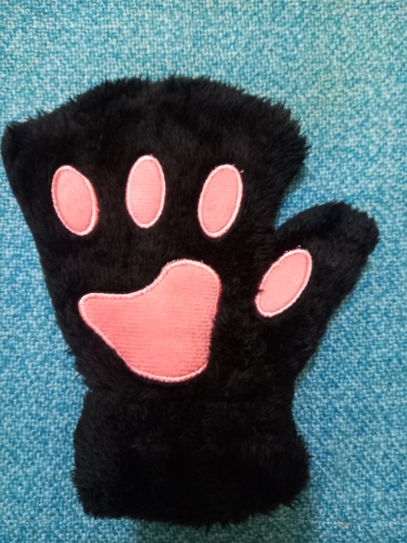 Cat Paw Gloves Winter Cute Cartoon Cat Girl