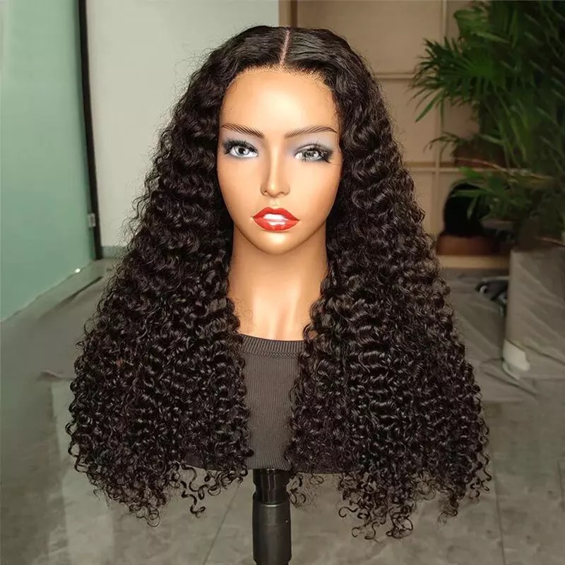 Go Wig Brazilian Water Wave 4X6 HD Transparent Lace Closure Wig Glueless 4X4 Human Hair Wigs For Women