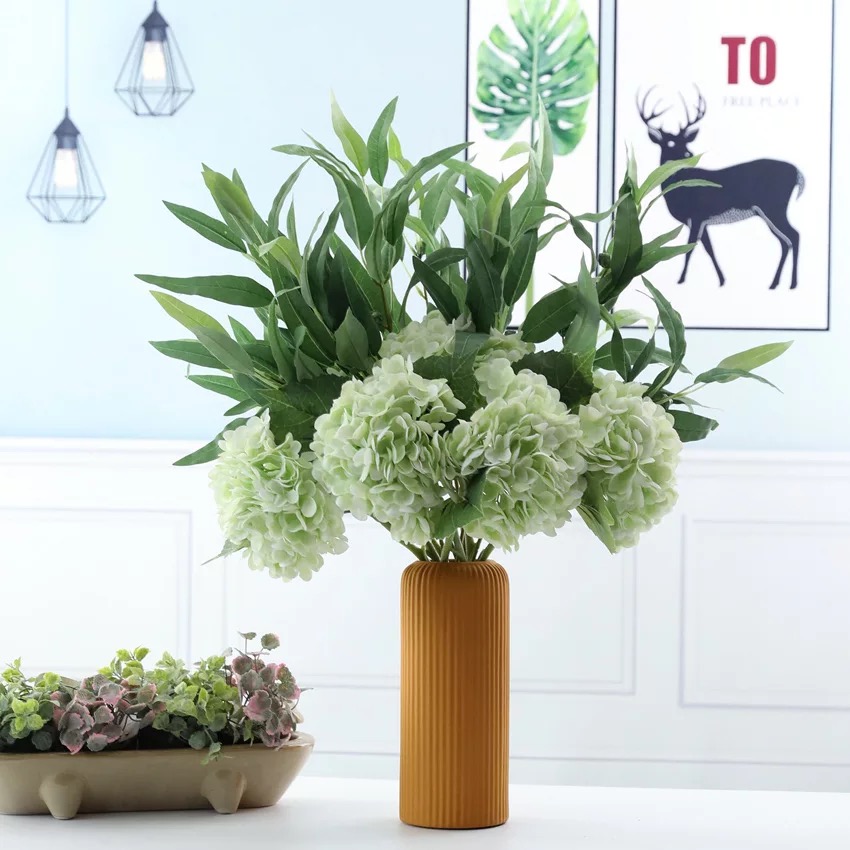 hydrangea flower home decor luxury real touch hydrangeas flowers artificial for wedding decoration