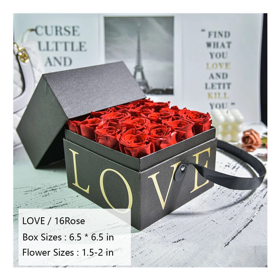 preserved roses in jewellery box Flower Gift Box preserved roses in box 2023 for Valentine's Day