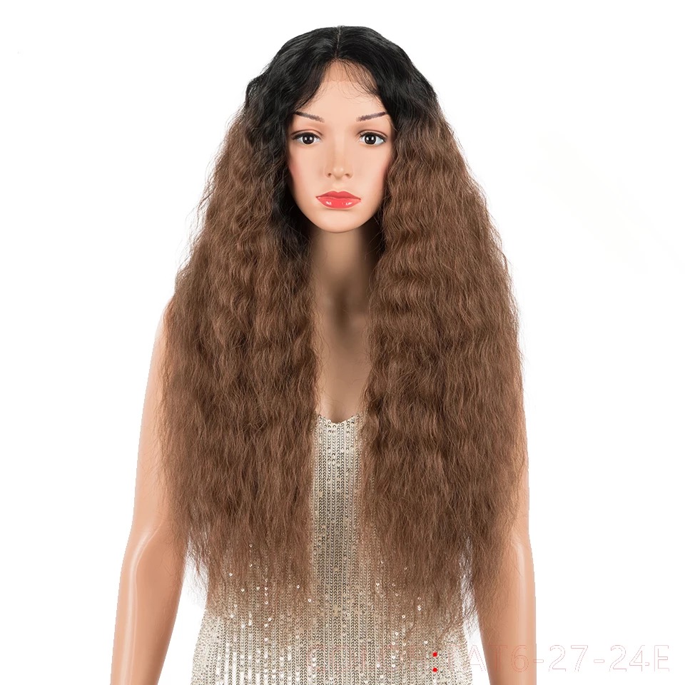 30” kinky  ombre Curley synthetic wig