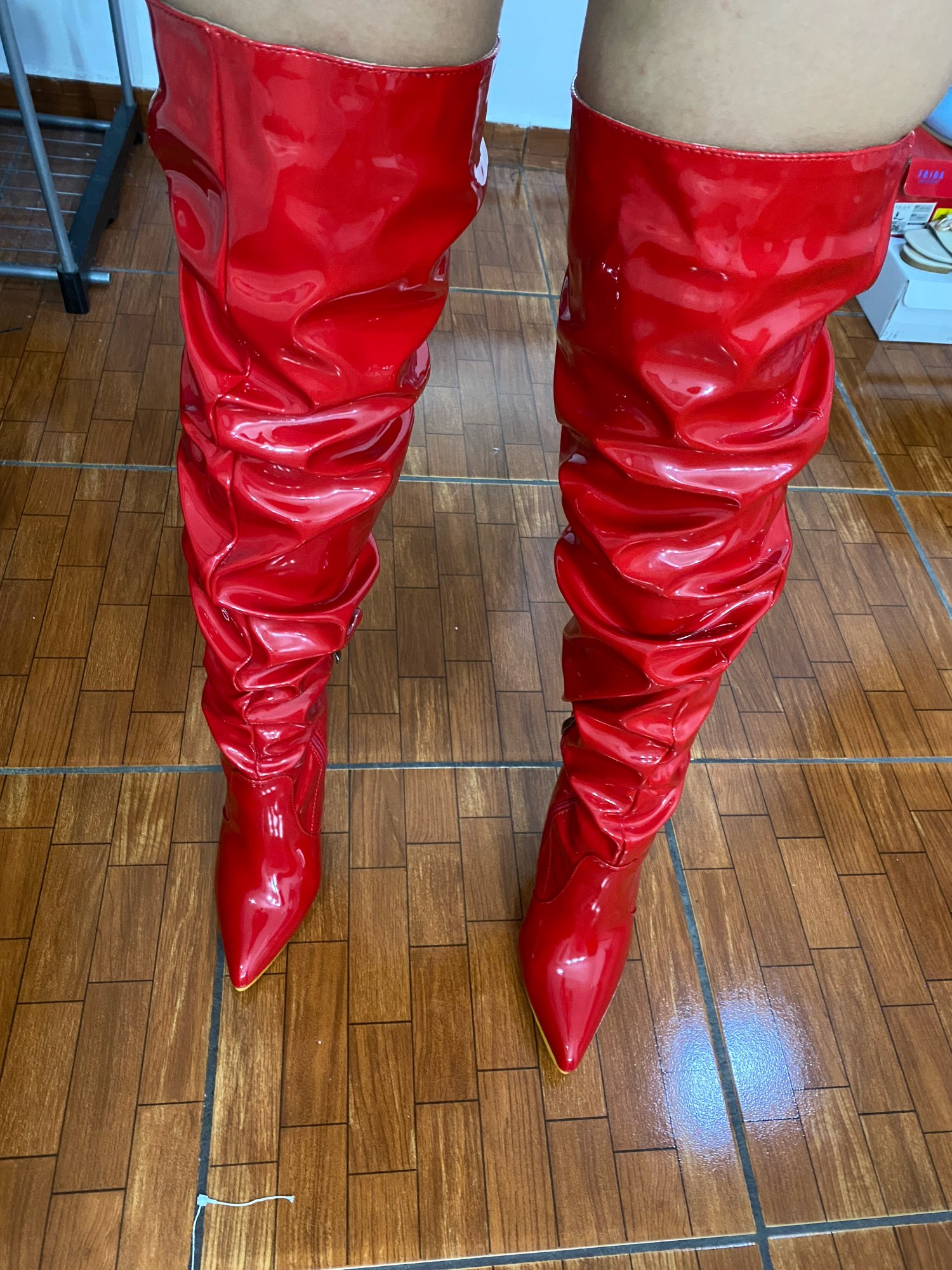 Shyzarsue Classics Boots| Red High heels