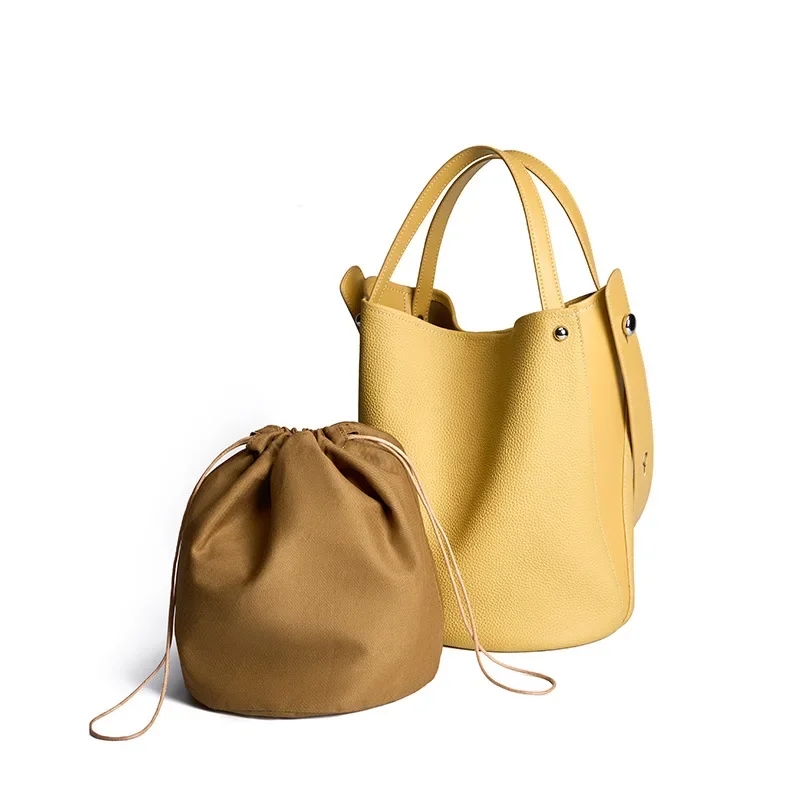 Shyzarsue Tote Bag Genuine Leather Handbag Purse Luxury Shopper Bag Travel Bags